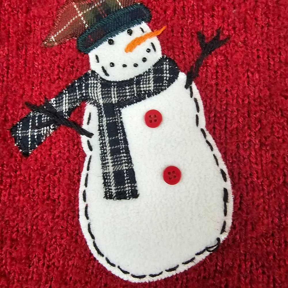 WOMANS CROFT AND BARROW WINTER SNOWMAN CARDIGAN - Picture 6 of 12